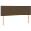 Image de Têtes de lit 2 pcs Marron foncé 72x5x78 88 cm Tissu