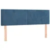 Image de Têtes de lit 2 pcs Bleu foncé 72x5x78 88 cm Velours