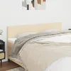 Image de Têtes de lit 2 pcs Crème 80x5x78 88 cm Tissu