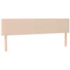 Image de vidaXL 2 x Têtes de Lit Meubles de Chambre à Coucher Accessoires de Lit Simple Têtes de Cadre de Lit Intérieur Cappuccino 80x5x78/88 cm Similicuir