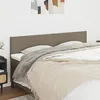 Image de vidaXL Lot de 2 têtes de lit en tissu Taupe 90 x 5 x 78/88 cm