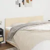 Image de Têtes de lit 2 pcs Crème 100x5x78 88 cm Tissu