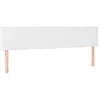 Image de Têtes de lit 2 pcs Blanc 100x5x78 88 cm Similicuir