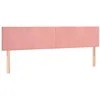 Image de Têtes de lit 2 pcs Rose 100x5x78 88 cm Velours