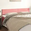 Image de vidaXL Têtes de lit 2 pcs Rose 100x5x78/88 cm Velours