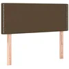 Image de Tête de lit Marron Foncé 100x5x78 88 cm Tissu