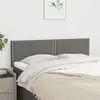 Image de vidaXL Têtes de lit 2 pcs Gris foncé 72x5x78/88 cm Tissu