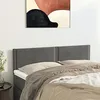 Image de Têtes de lit 2 pcs Gris foncé 72x5x78 88 cm Velours