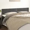 Image de vidaXL Têtes de lit 2 pcs Gris foncé 90x5x78/88 cm Velours