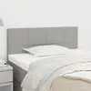 Image de vidaXL Tête de lit Gris clair 80x5x78/88 cm Tissu