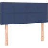 Image de vidaXL Tête de Lit Meuble de Chambre à Coucher Accessoire de Lit Simple Tête de Cadre de Lit Maison Intérieur Bleu 90x5x78/88 cm Tissu