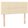 Image de Tête de lit Crème 100x5x78 88 cm Tissu