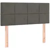 Image de Tête de lit Gris foncé 100x5x78 88 cm Velours