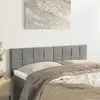 Image de vidaXL Têtes de lit 2 pcs Gris clair 72x5x78/88 cm Velours