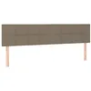 Image de Têtes de lit 2 pcs Taupe 90x5x78 88 cm Tissu