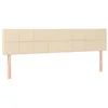 Image de Têtes de lit 2 pcs Crème 90x5x78 88 cm Tissu