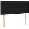 Image de vidaXL Tête de lit en tissu noir 80 x 5 x 78/88 cm