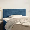 Image de Tête de lit Bleu foncé 80x5x78/88 cm Velours