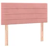 Image de Tête de lit Rose 80x5x78/88 cm Velours