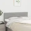 Image de vidaXL Têtes de lit 2 pcs Gris clair 72x5x78/88 cm Tissu