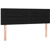 Image de Têtes de lit 2 pcs Noir 72x5x78 88 cm Tissu