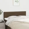 Image de Têtes de lit 2 pcs Marron foncé 72x5x78 88 cm Tissu