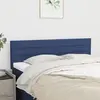 Image de vidaXL Têtes de lit 2 pcs Bleu 72x5x78/88 cm Tissu