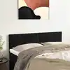 Image de vidaXL Têtes de lit 2 pcs Noir 72x5x78/88 cm Velours