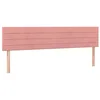Image de Têtes de lit 2 pcs Rose 100x5x78 88 cm Velours