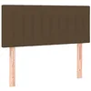 Image de Tête de lit Marron Foncé 90x5x78 88 cm Tissu