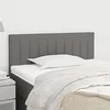 Image de Tête de lit Gris foncé 100x5x78 88 cm Tissu