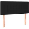 Image de Tête de lit Noir 100x5x78 88 cm Tissu