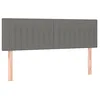 Image de SMARTGROUPSTORE BD - BD Lot de 2 têtes de lit en tissu gris foncé 72 x 5 x 78/88 cm