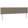 Image de Têtes de lit 2 pcs Taupe 90x5x78 88 cm Tissu