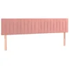 Image de vidaXL Lot de 2 têtes de lit en velours Rose 100 x 5 x 78/88 cm