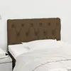 Image de vidaXL Tête de lit Marron Foncé 80x7x78/88 cm Tissu