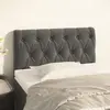 Image de vidaXL Tête de lit Gris foncé 80x7x78/88 cm Velours