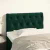 Image de vidaXL Tête de lit Vert foncé 80x7x78/88 cm Velours