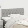 Image de vidaXL Tête de lit Gris clair 90x7x78/88 cm Tissu