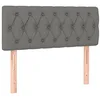 Image de Tête de lit Gris foncé 90x7x78 88 cm Tissu