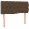 Image de Tête de lit Marron Foncé 90x7x78 88 cm Tissu