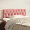 Image de vidaXL Tête de lit Rose 90x7x78/88 cm Velours