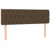 Image de Têtes de lit 2 pcs Marron foncé 72x7x78 88 cm Tissu