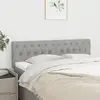 Image de vidaXL Têtes de lit 2 pcs Gris clair 80x7x78/88 cm Tissu