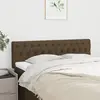 Image de vidaXL Têtes de lit 2 pcs Marron Foncé 80x7x78/88 cm Tissu