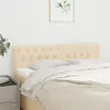 Image de vidaXL Têtes de lit 2 pcs Crème 80x7x78/88 cm Tissu