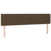Image de Têtes de lit 2 pcs Marron Foncé 100x7x78 88 cm Tissu