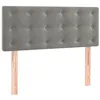 Image de SMARTGROUPSTORE BD - BD Tête de lit en Velours Gris clair 80 x 5 x 78/88 cm