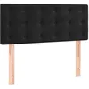 Image de SMARTGROUPSTORE BD - BD Tête de lit en Velours Noir 80 x 5 x 78/88 cm