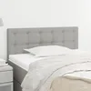 Image de Tête de lit Gris clair 90x5x78 88 cm Tissu